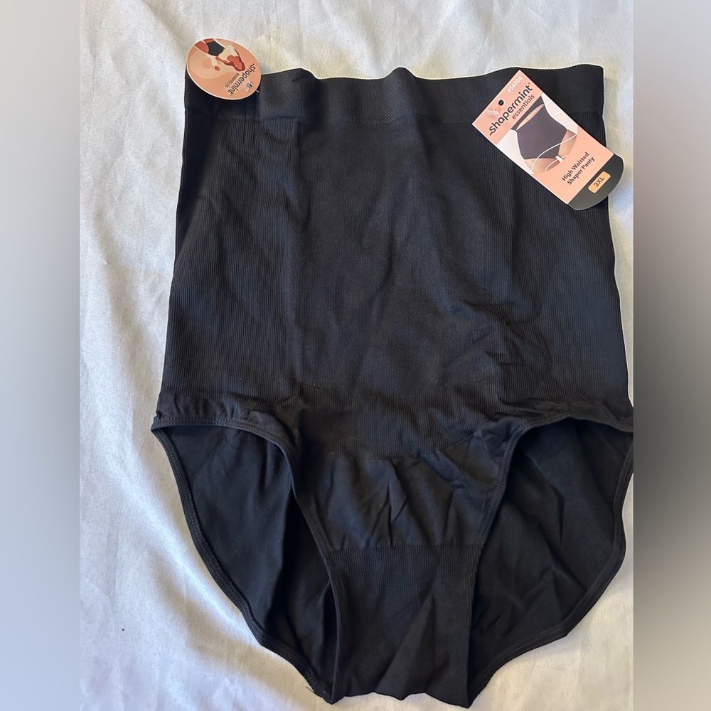 Shapermint high waisted shaper panty size 3X black NIP